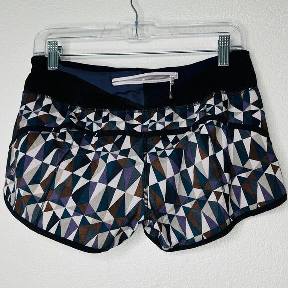 Lululemon Run Speed Shorts Stain Glass Love Neutral Blush Shorts 6 - Picture 5 of 10